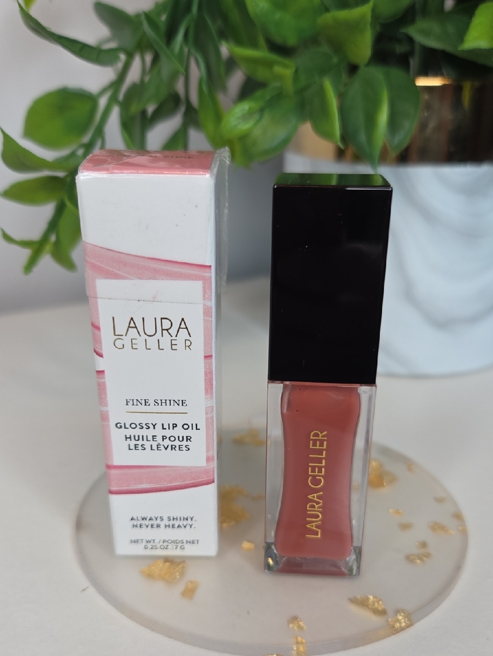 Laura Geller Glossy Lip Oil in Pink Nude